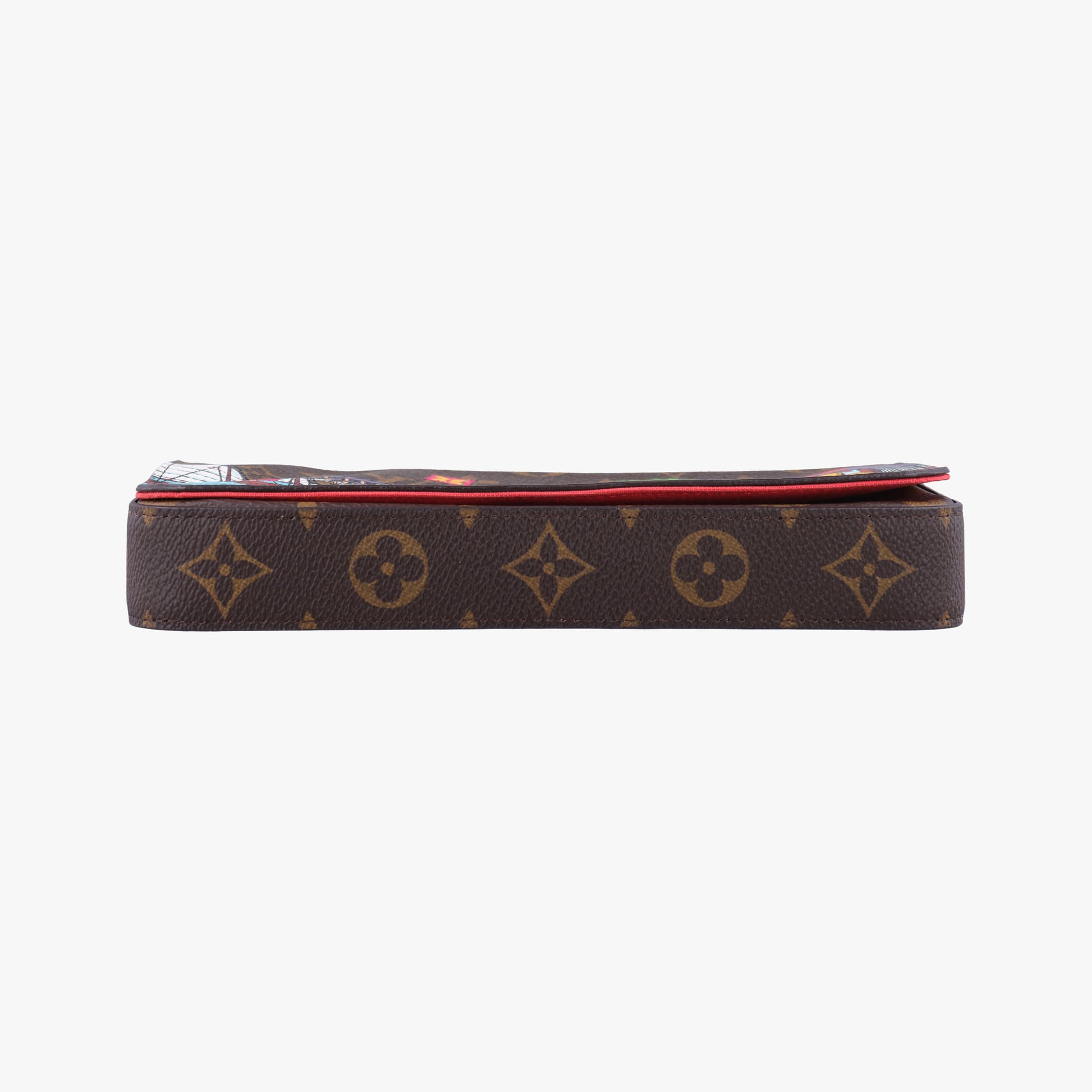 2022 Christmas Animation China Chengdu Pochette Felicie Brown×multi Monogram Coated Canvas IC Chip2022年クリスマスアニメーション 中国成都 ポシェットフェリシエ モノグラム/ブラウン×マルチ モノグラム コーテッドキャンバス ICチップ