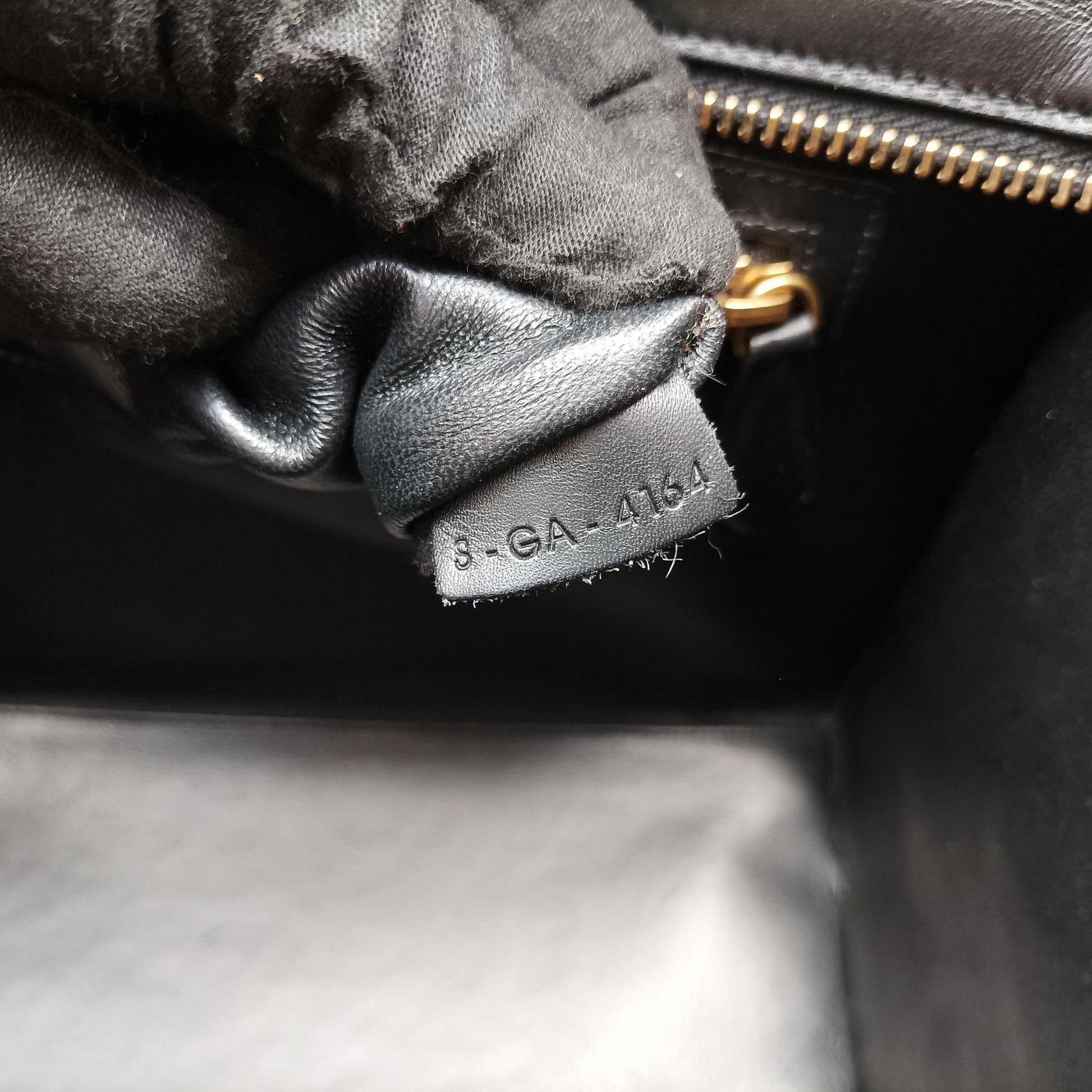 Luggage Micro shopper Black × Ivory × Orange Canvas × Leather S-GA-4164ラゲージマイクロショッパー ブラック × アイボリー × オレンジ キャンバス × レザー S-GA-4164