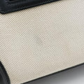 Luggage Micro shopper Black × Ivory × Orange Canvas × Leather S-GA-4164ラゲージマイクロショッパー ブラック × アイボリー × オレンジ キャンバス × レザー S-GA-4164