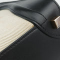 Luggage Micro shopper Black × Ivory × Orange Canvas × Leather S-GA-4164ラゲージマイクロショッパー ブラック × アイボリー × オレンジ キャンバス × レザー S-GA-4164