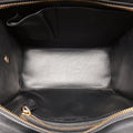 Luggage Micro shopper Black × Ivory × Orange Canvas × Leather S-GA-4164ラゲージマイクロショッパー ブラック × アイボリー × オレンジ キャンバス × レザー S-GA-4164