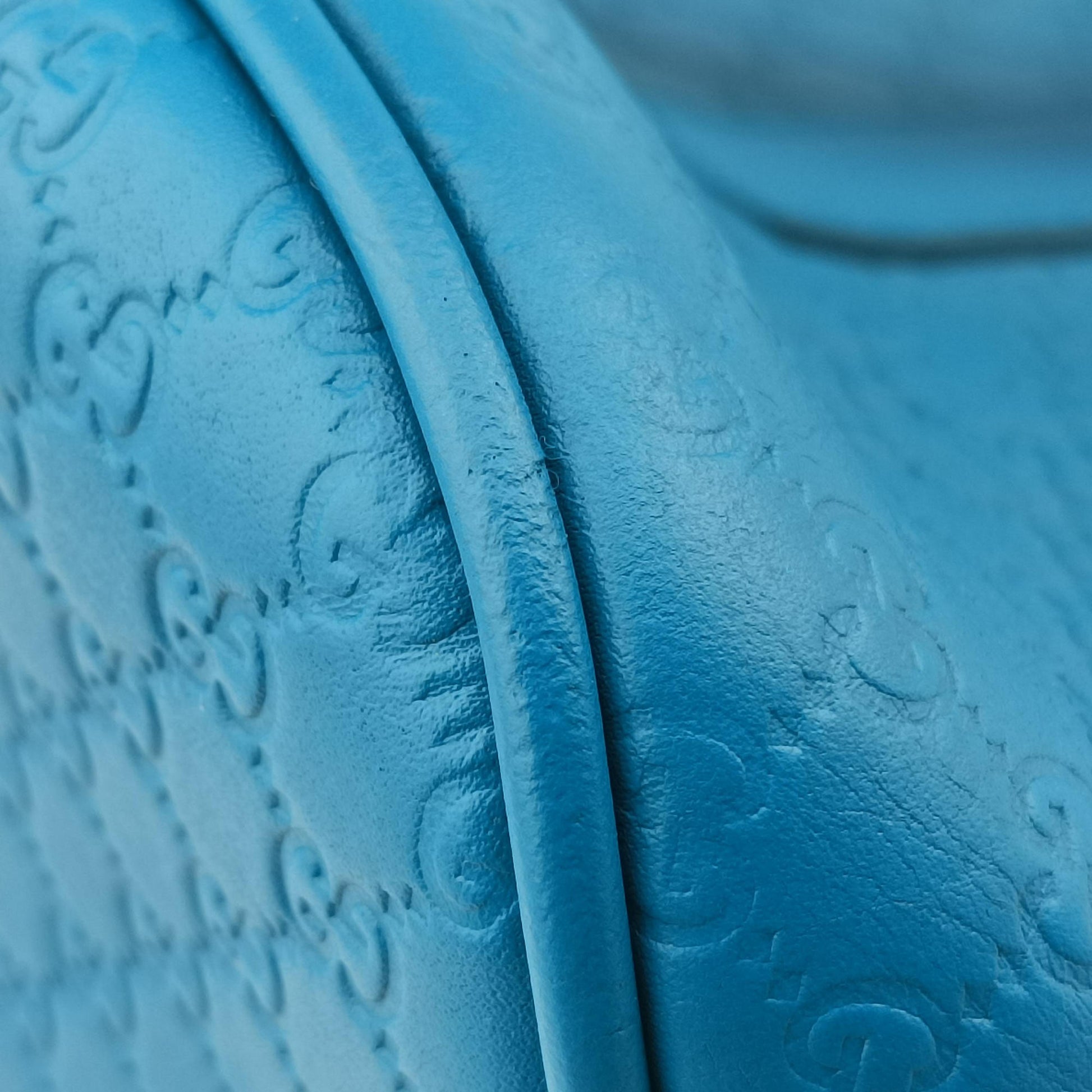 Microguccissima Blue Leather 449663 B021741594マイクログッチシマ ブルー レザー 449663 B021741594