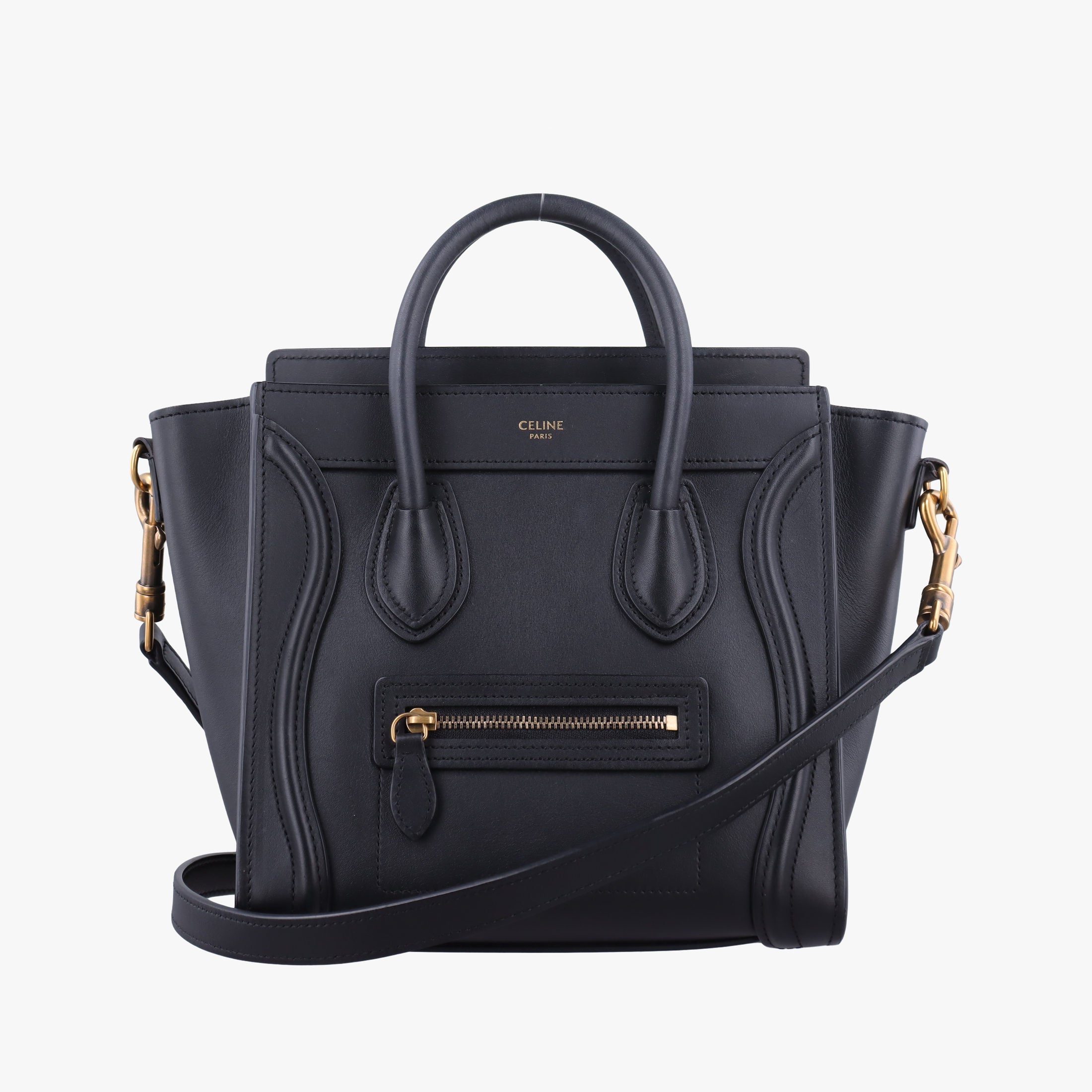 luggage nano shopper Black Leather U-AT-0242 U-CU-0262ラゲージナノショッパー ブラック レザー U-AT-0242 U-CU-0262