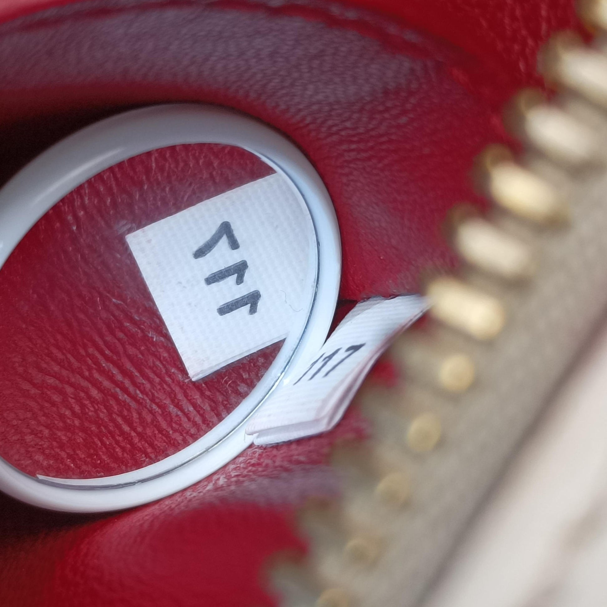 lip print Esplanade Red×white Leather 1BH043 117 Gリッププリント エスプラナード レッド×ホワイト レザー 1BH043 117 G