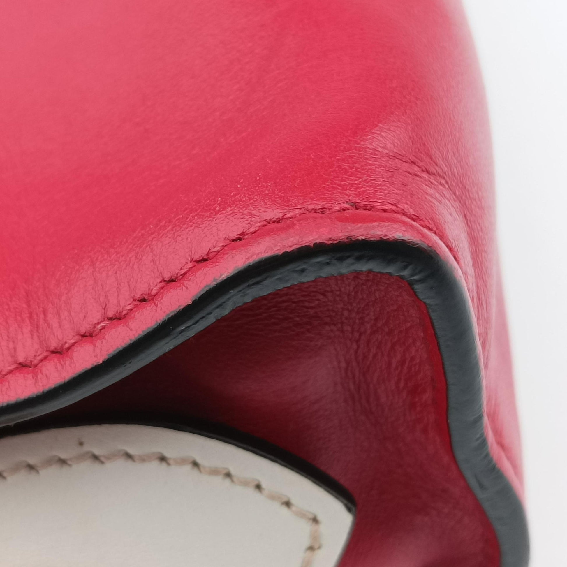 lip print Esplanade Red×white Leather 1BH043 117 Gリッププリント エスプラナード レッド×ホワイト レザー 1BH043 117 G