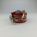 lip print Esplanade Red×white Leather 1BH043 117 Gリッププリント エスプラナード レッド×ホワイト レザー 1BH043 117 G