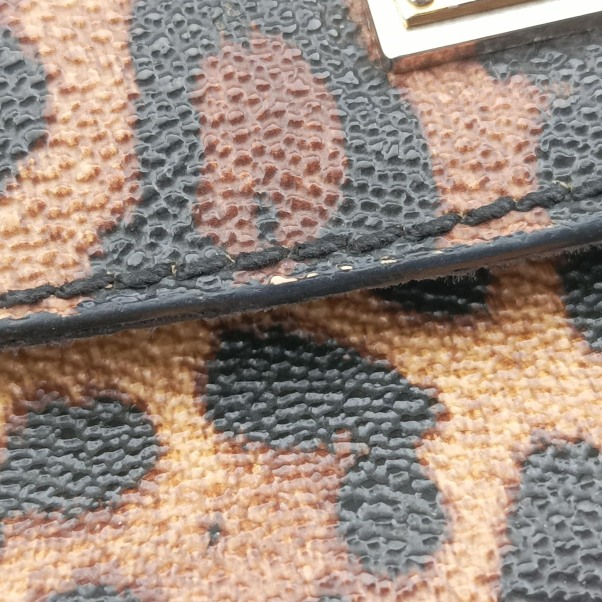 SICILY Leopard Multicolour PVC coated canvas シシリー レオパード マルチカラー PVCコーティングキャンバス 