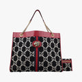 Rajah Black × Red × Multi Tweed × Leather 537219 G030589910ラジャ ブラック×レッド×マルチ ツイード×レザー 537219 G030589910