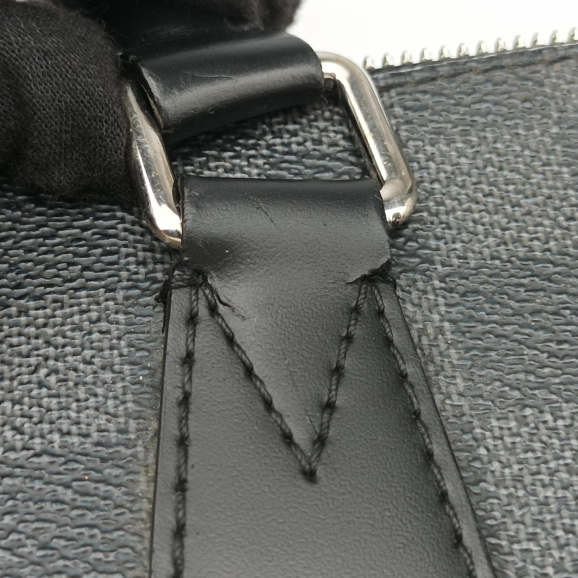 Porte Documents Jour Noir Damier Graphite N48224 SR2143ポルトドキュマン ジュール ノワール ダミエ グラフィット N48224 SR2143