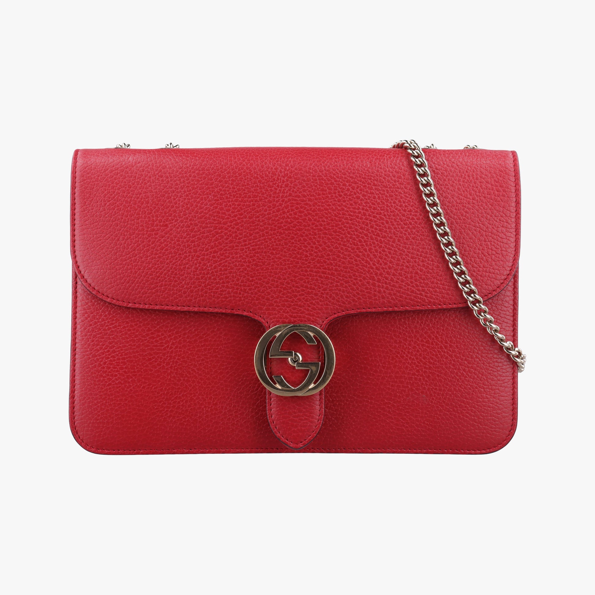 Interlocking G Red Leather 510303 D025270845インターロッキングG レッド レザー 510303 D025270845