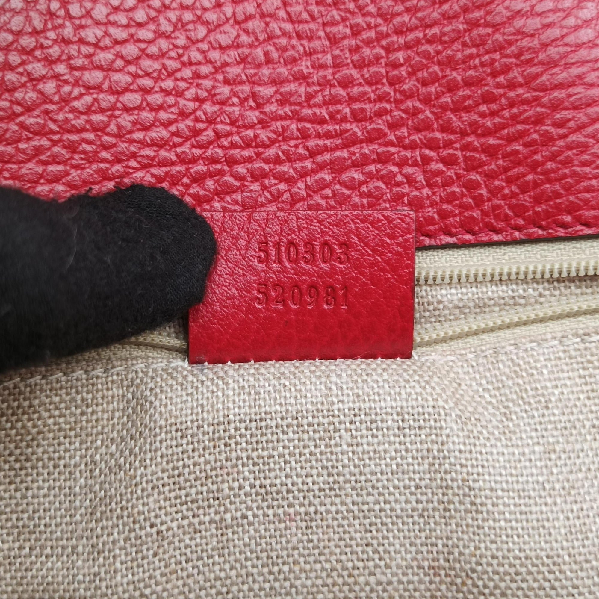 Interlocking G Red Leather 510303 D025270845インターロッキングG レッド レザー 510303 D025270845