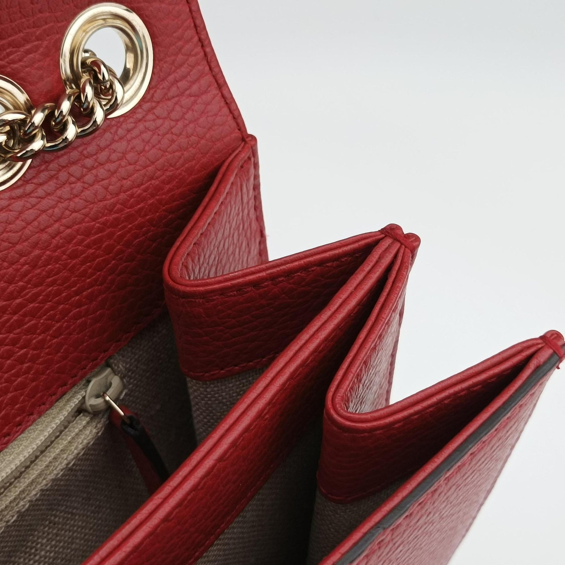 Interlocking G Red Leather 510303 D025270845インターロッキングG レッド レザー 510303 D025270845