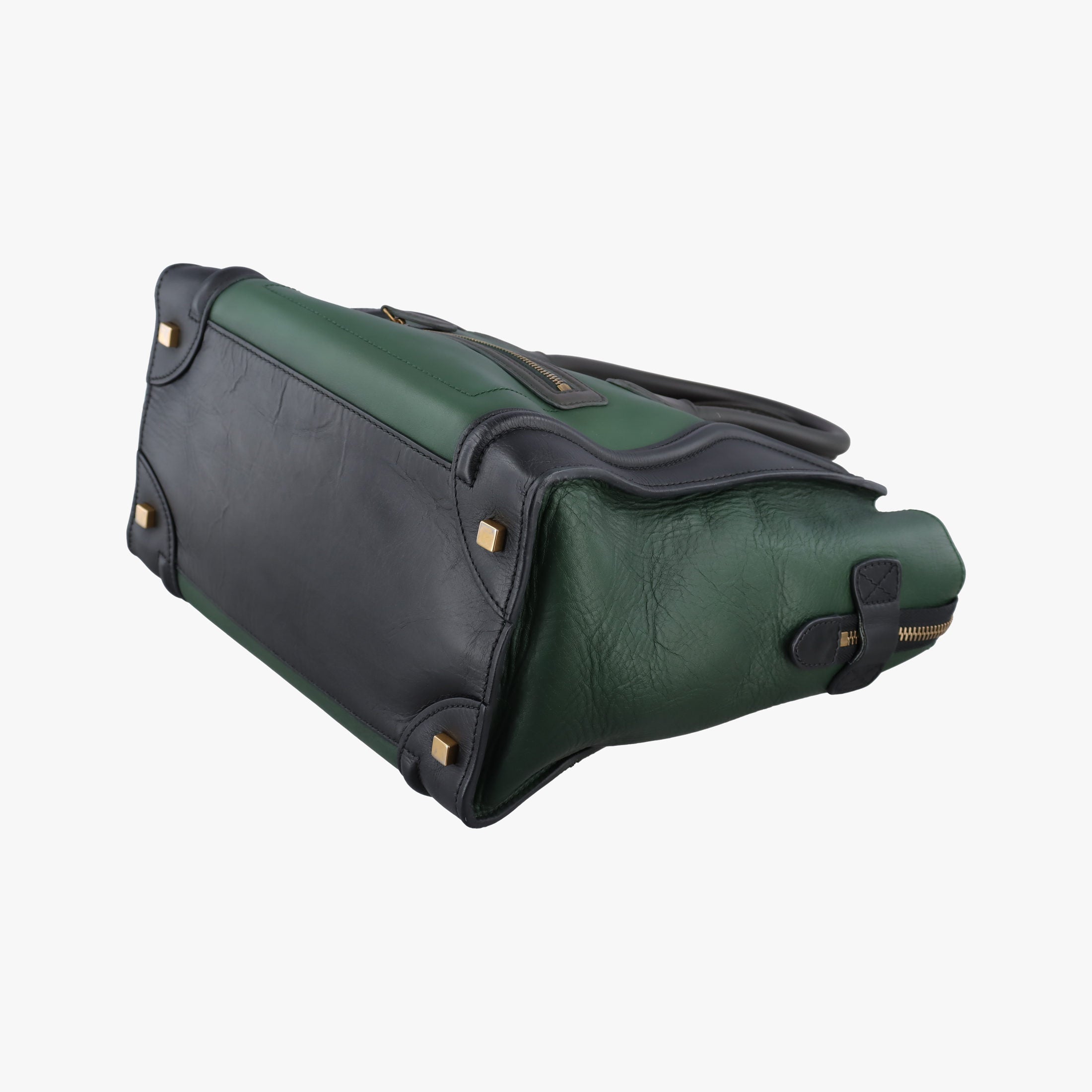 Luggage Mini Shopper Green×black Leather F-AT-0171 F-MM-0181ラゲージミニショッパー グリーン×ブラック レザー F-AT-0171 F-MM-0181