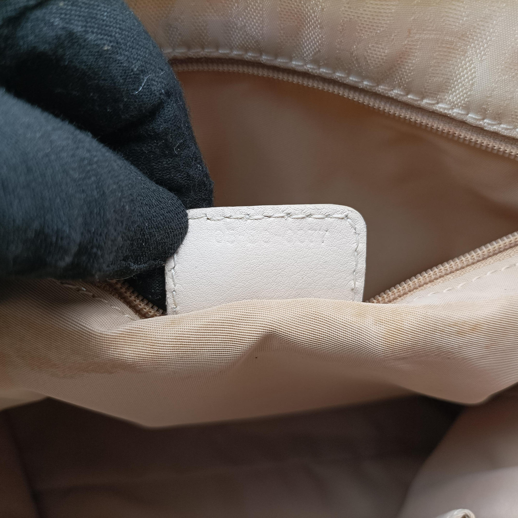 Lovely Beige Diorissimo Canvas × Leather 05-BO-0077ラブリー ベージュ ナイロン × カーフレザー 05-BO-0077