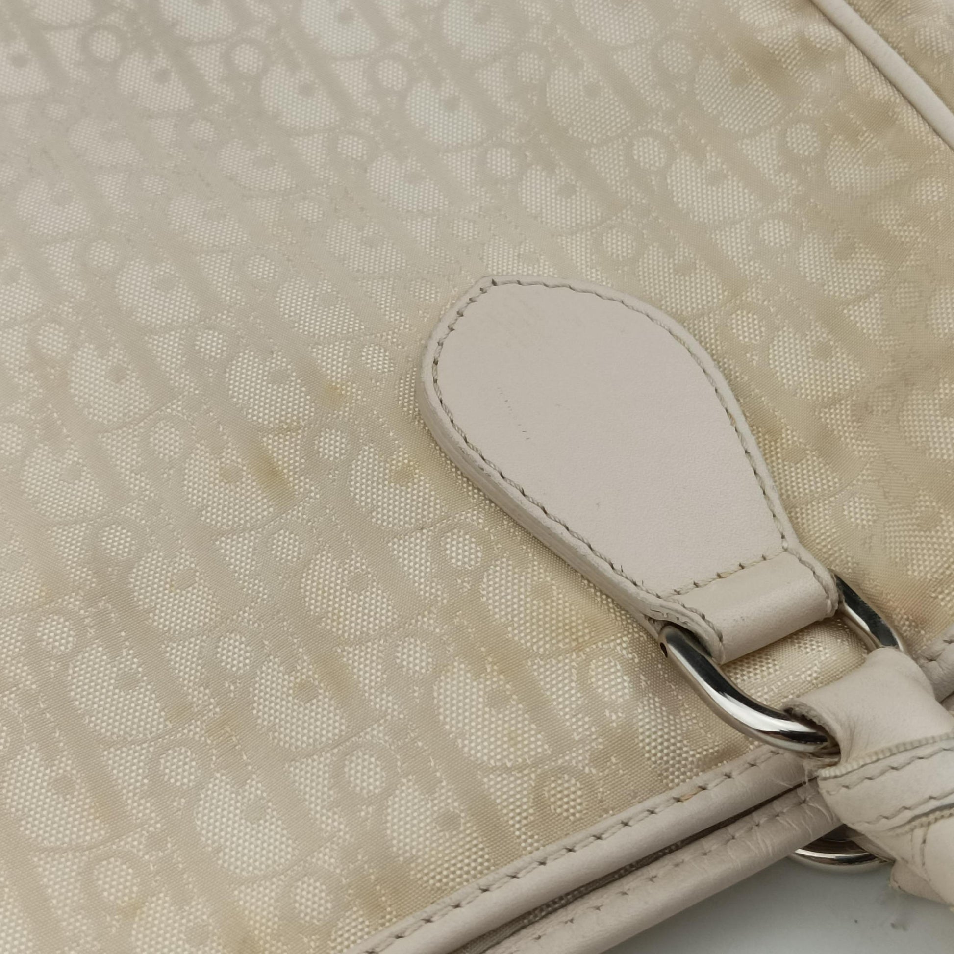 Lovely Beige Diorissimo Canvas × Leather 05-BO-0077ラブリー ベージュ ナイロン × カーフレザー 05-BO-0077