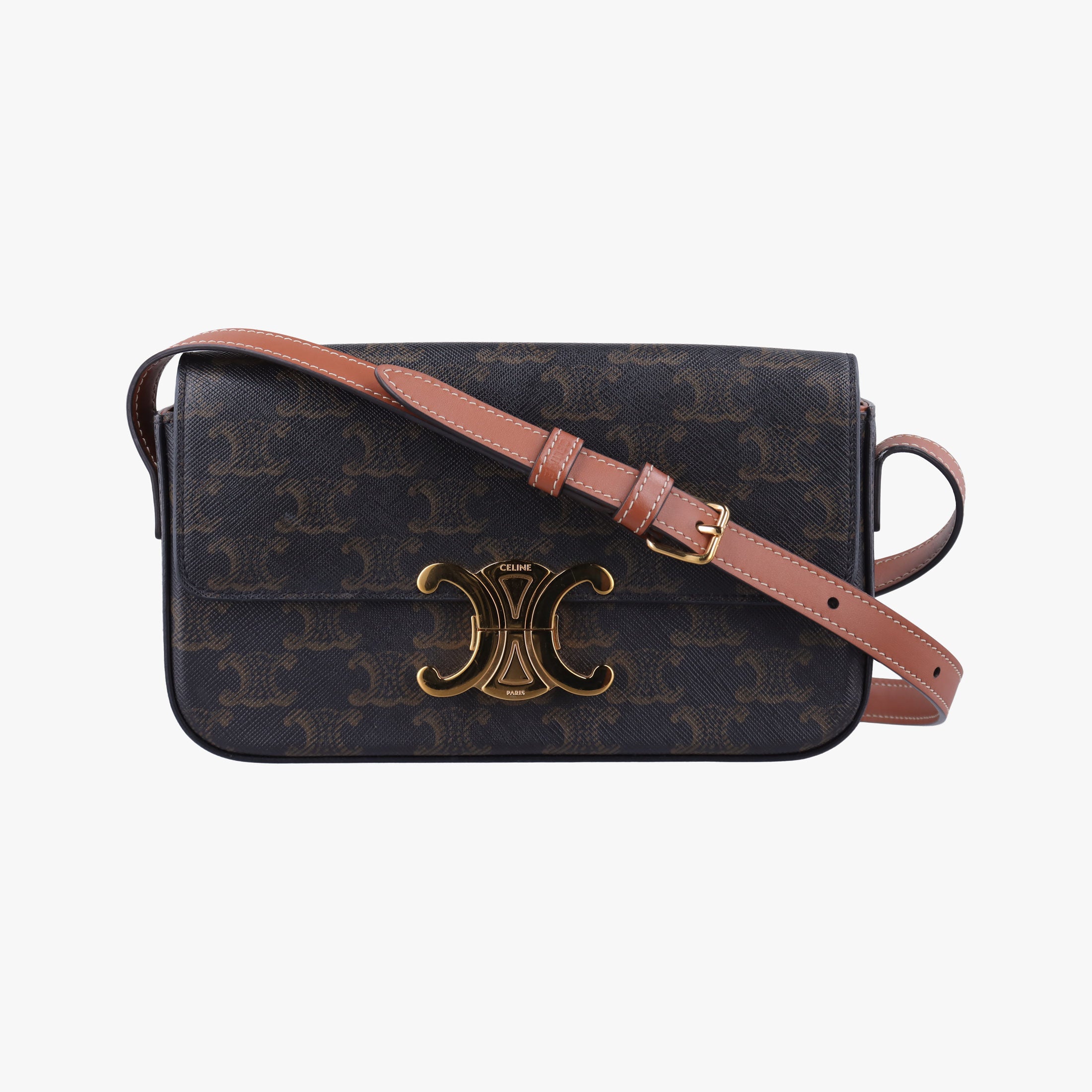 Claude TRIOMPHE Brown PVC coated canvas S-CU-3212クロード トリオンフ ブラウン PVCコーティングキャンバス S-CU-3212