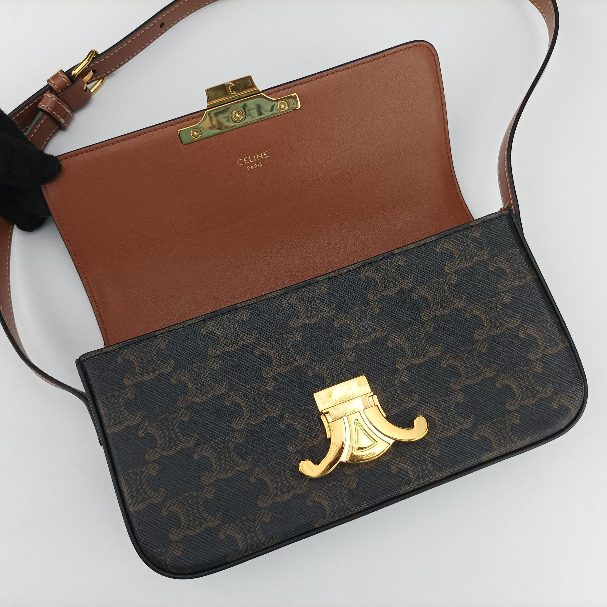 Claude TRIOMPHE Brown PVC coated canvas S-CU-3212クロード トリオンフ ブラウン PVCコーティングキャンバス S-CU-3212