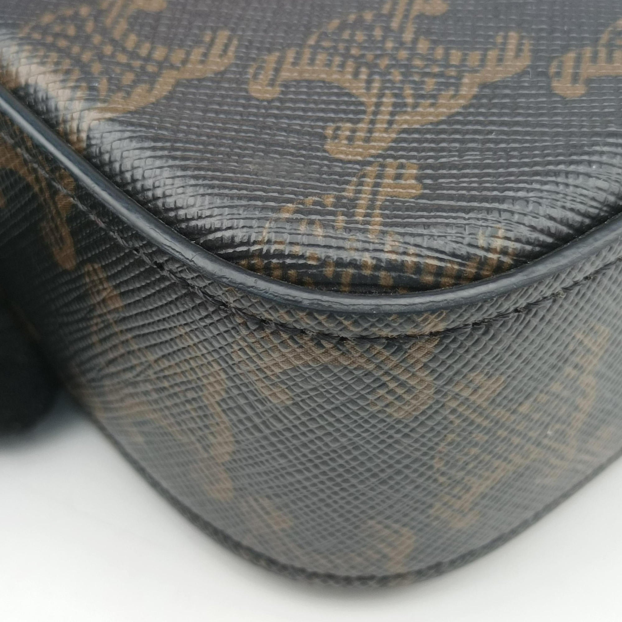 Claude TRIOMPHE Brown PVC coated canvas S-CU-3212クロード トリオンフ ブラウン PVCコーティングキャンバス S-CU-3212