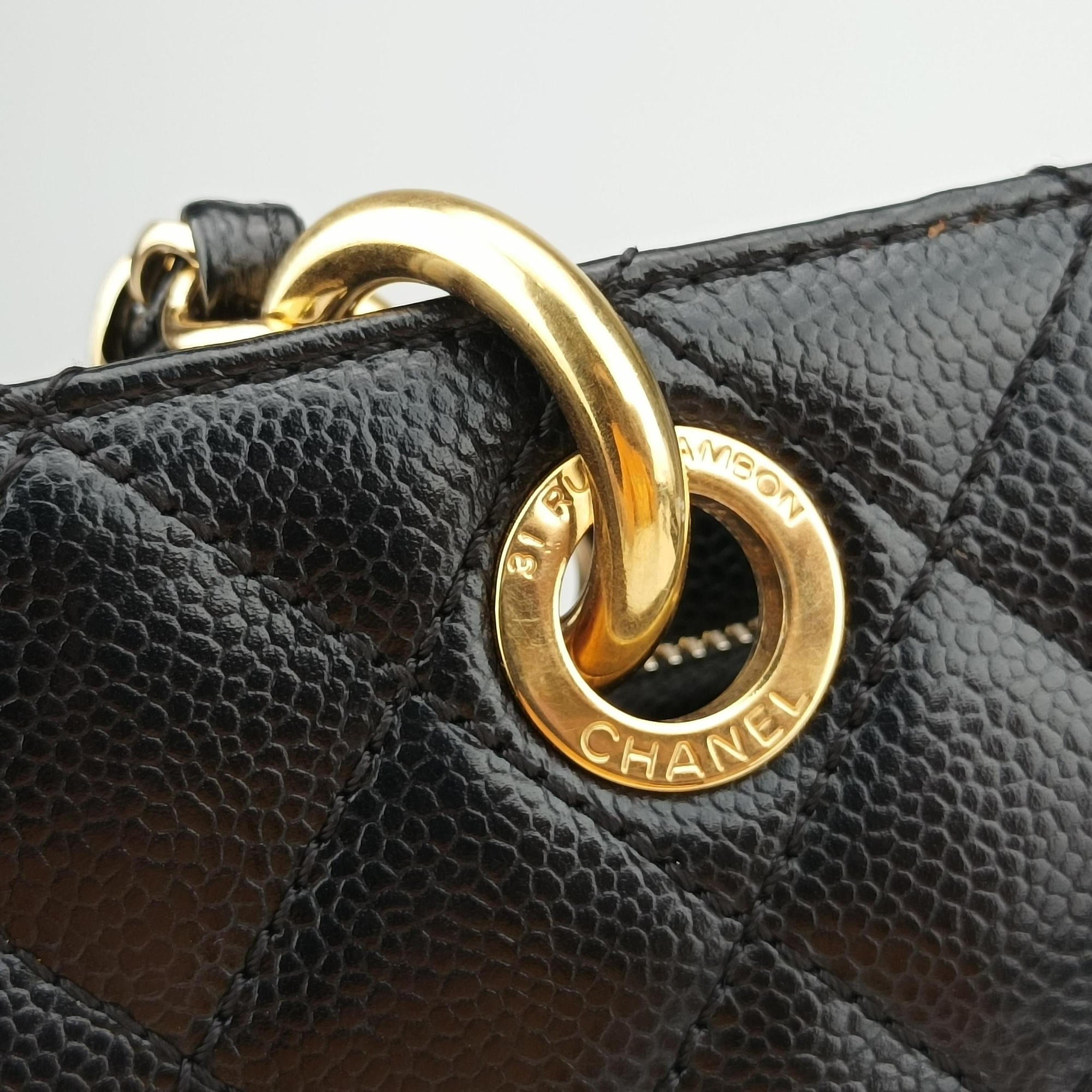 Matelasse Cocomark GST Black caviar skin A50995 17775799マトラッセ ココマークGST ブラック キャビアスキン A50995 17775799