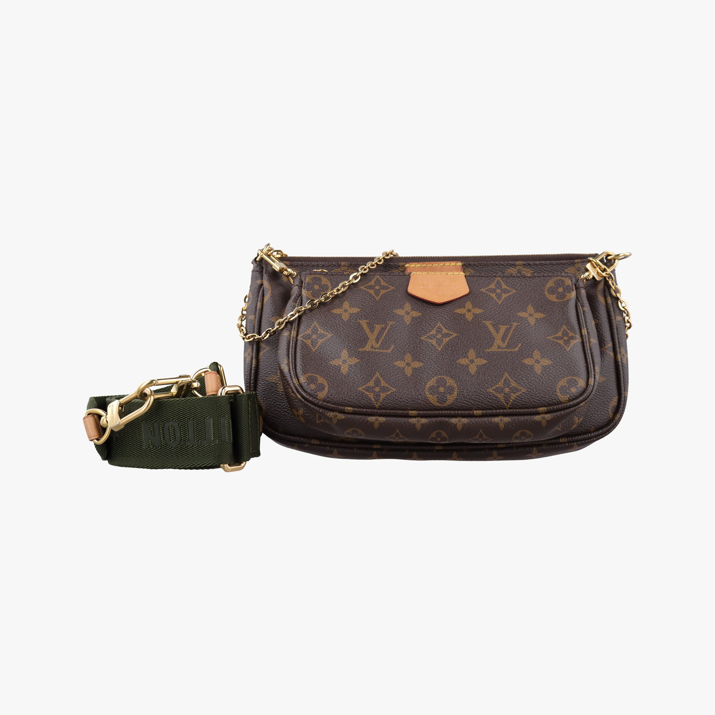 MULTI POCHETTE ACCESSOIRES MARRON×ROSE CLAIRE Monogram Canvas M44840 IC Chipミュルティポシェットアクセソワール マロン×ローズ クレール モノグラムキャンバス M44840 ICチップ