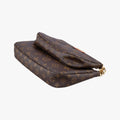 MULTI POCHETTE ACCESSOIRES MARRON×ROSE CLAIRE Monogram Canvas M44840 IC Chipミュルティポシェットアクセソワール マロン×ローズ クレール モノグラムキャンバス M44840 ICチップ