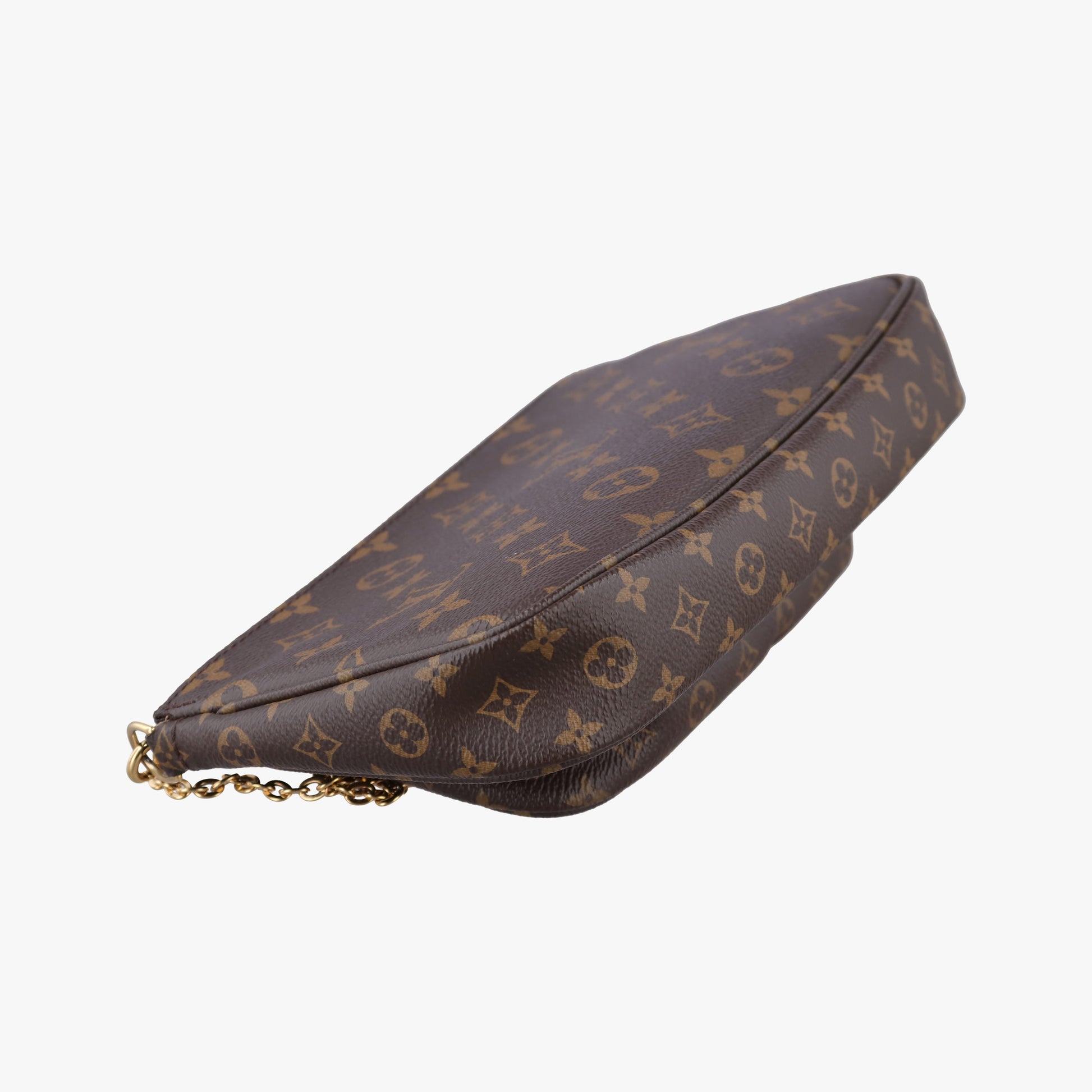MULTI POCHETTE ACCESSOIRES MARRON×ROSE CLAIRE Monogram Canvas M44840 IC Chipミュルティポシェットアクセソワール マロン×ローズ クレール モノグラムキャンバス M44840 ICチップ