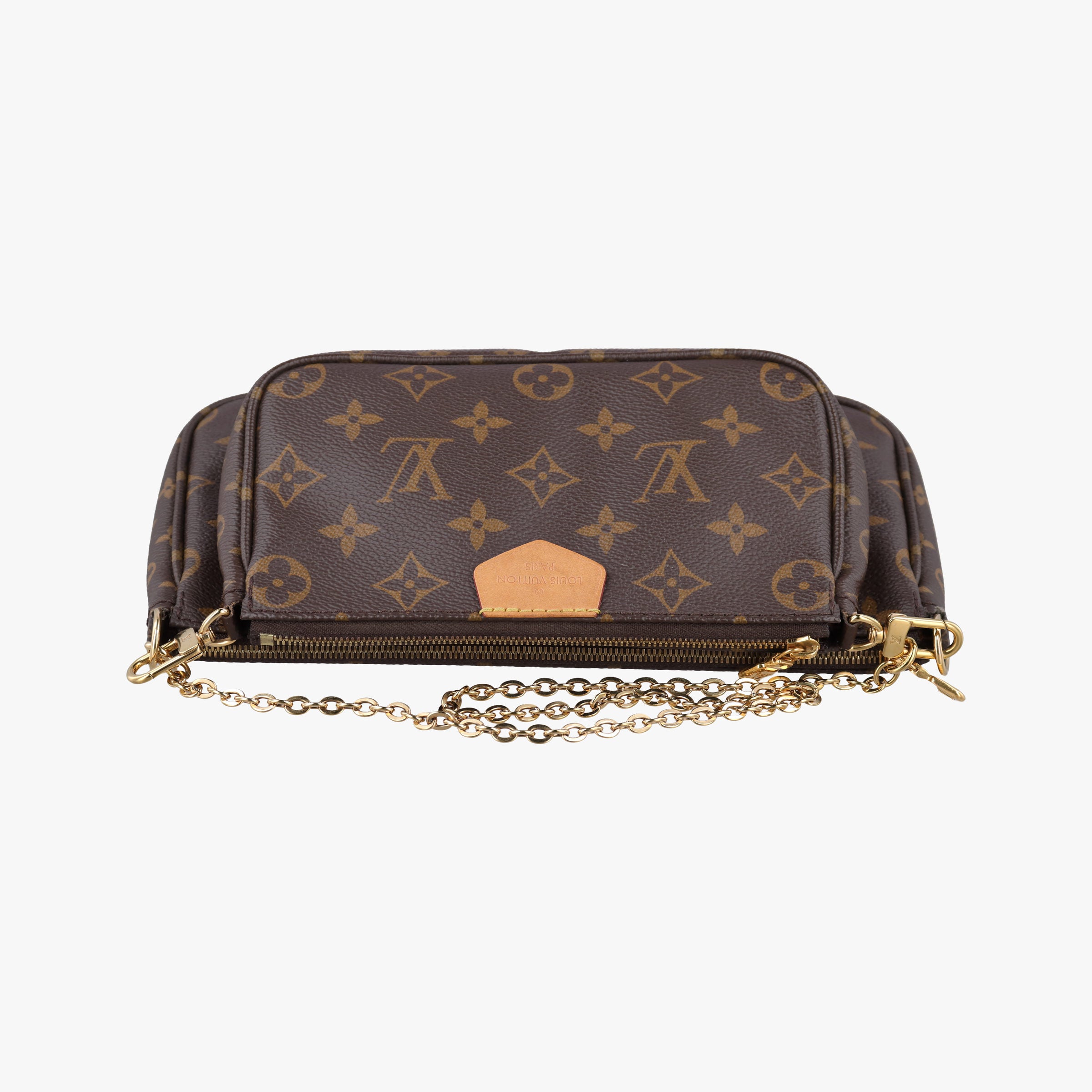 MULTI POCHETTE ACCESSOIRES MARRON×ROSE CLAIRE Monogram Canvas M44840 IC Chipミュルティポシェットアクセソワール マロン×ローズ クレール モノグラムキャンバス M44840 ICチップ