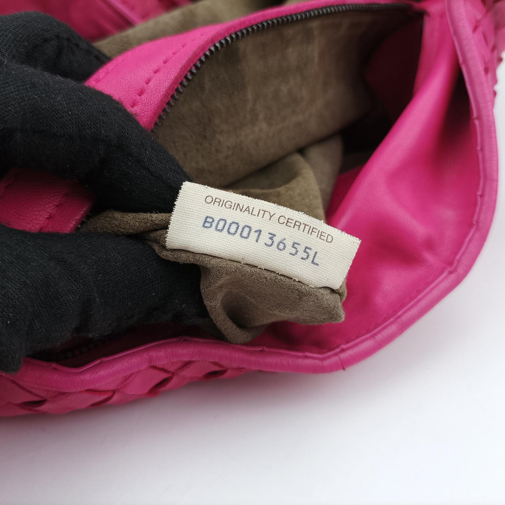 Parachute Intrecciato Rose lambskin B00013655Lパラシュート イントレチャート ローズ レッド ラムスキン B00013655L