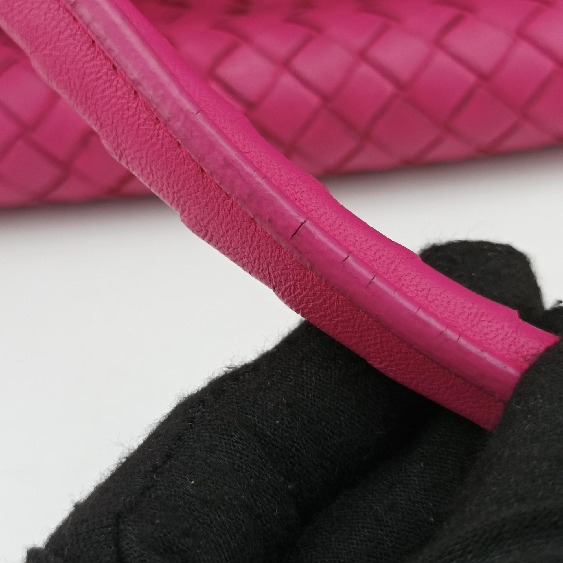 Parachute Intrecciato Rose lambskin B00013655Lパラシュート イントレチャート ローズ レッド ラムスキン B00013655L