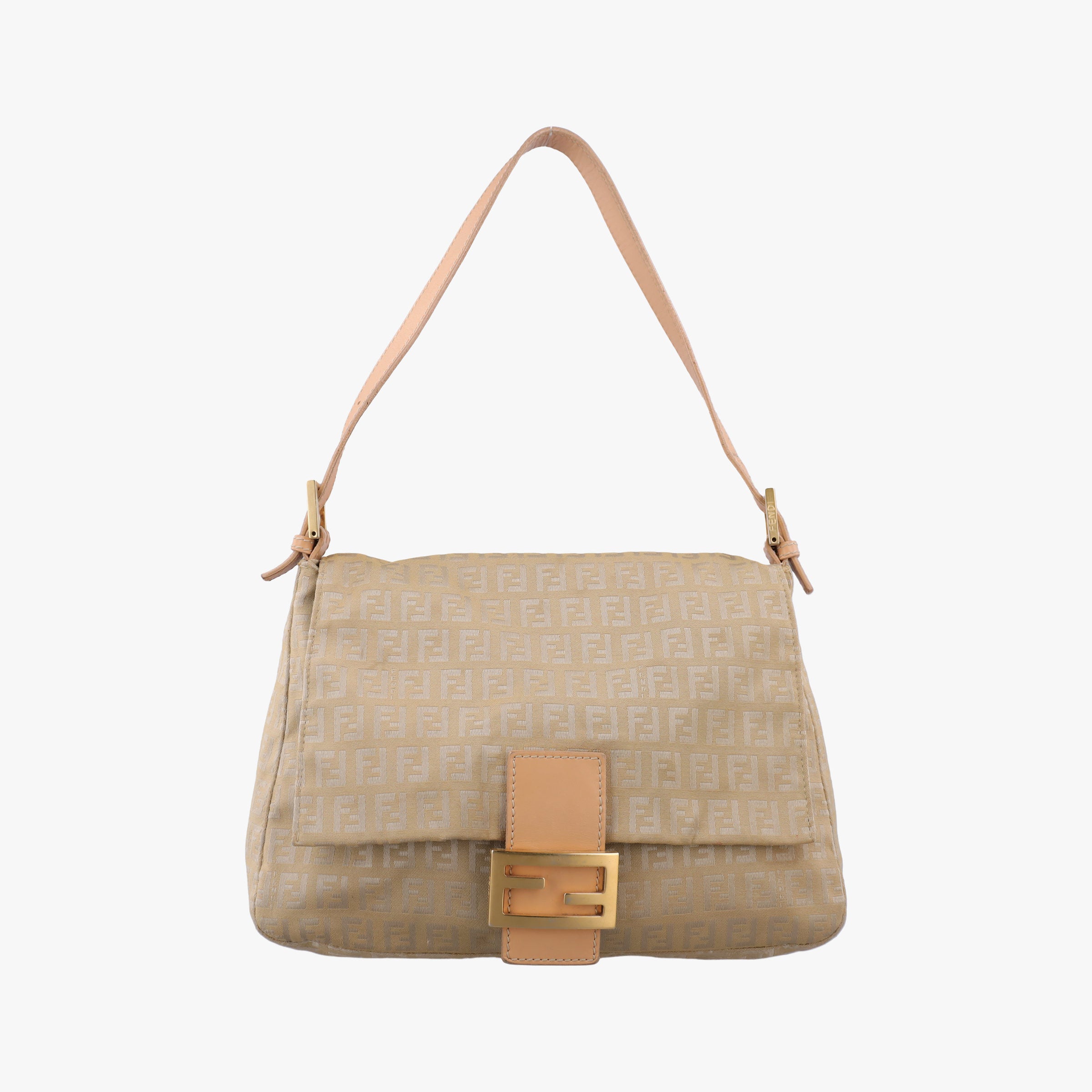 Baguette Zucchino Beige canvas×leather 8BR001 Lot number unknownマンマバケット ズッキーノ柄 ベージュ キャンバス×レザー 8BR001 製番不明