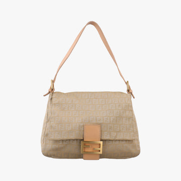 Baguette Zucchino Beige canvas×leather 8BR001 Lot number unknownマンマバケット ズッキーノ柄 ベージュ キャンバス×レザー 8BR001 製番不明