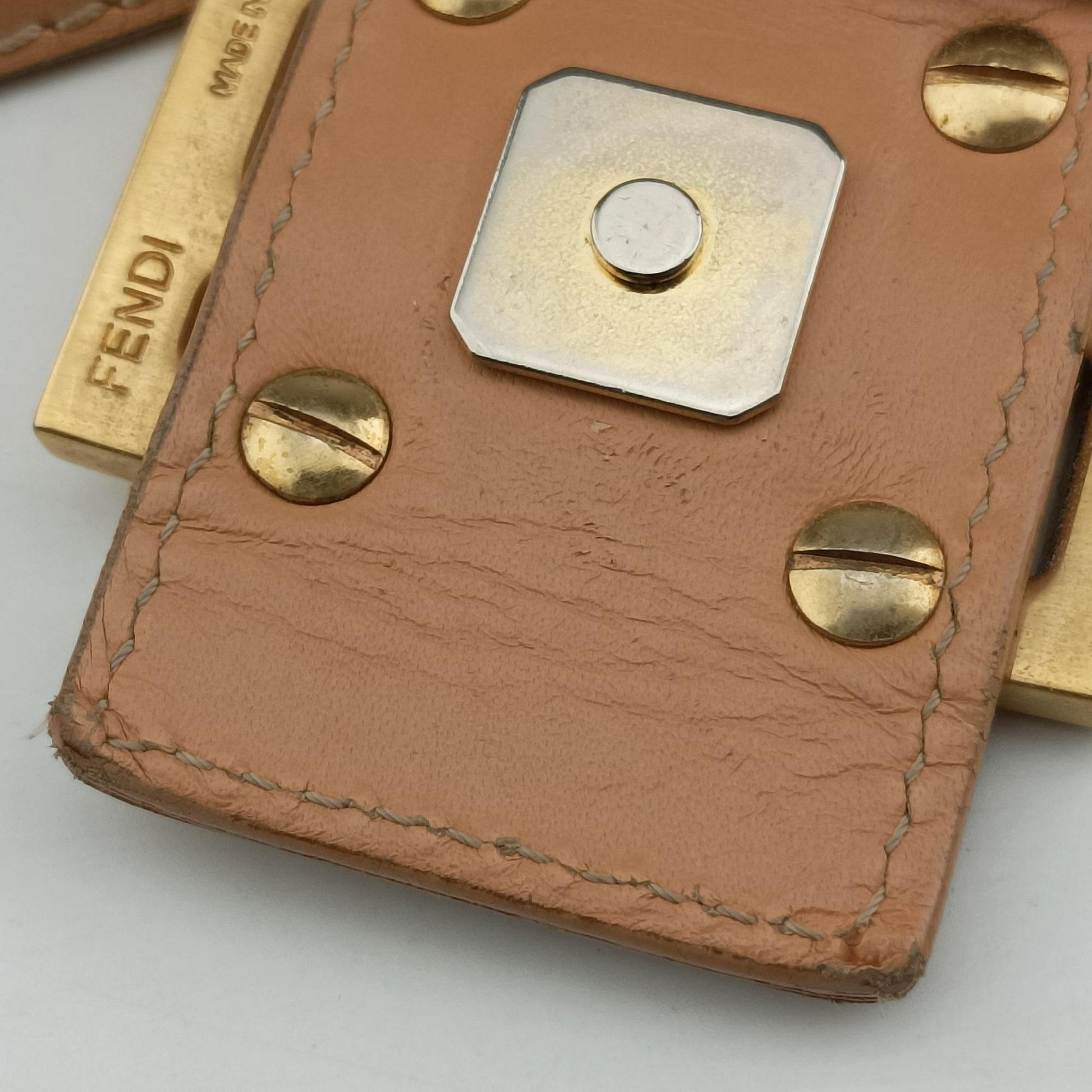 Baguette Zucchino Beige canvas×leather 8BR001 Lot number unknownマンマバケット ズッキーノ柄 ベージュ キャンバス×レザー 8BR001 製番不明
