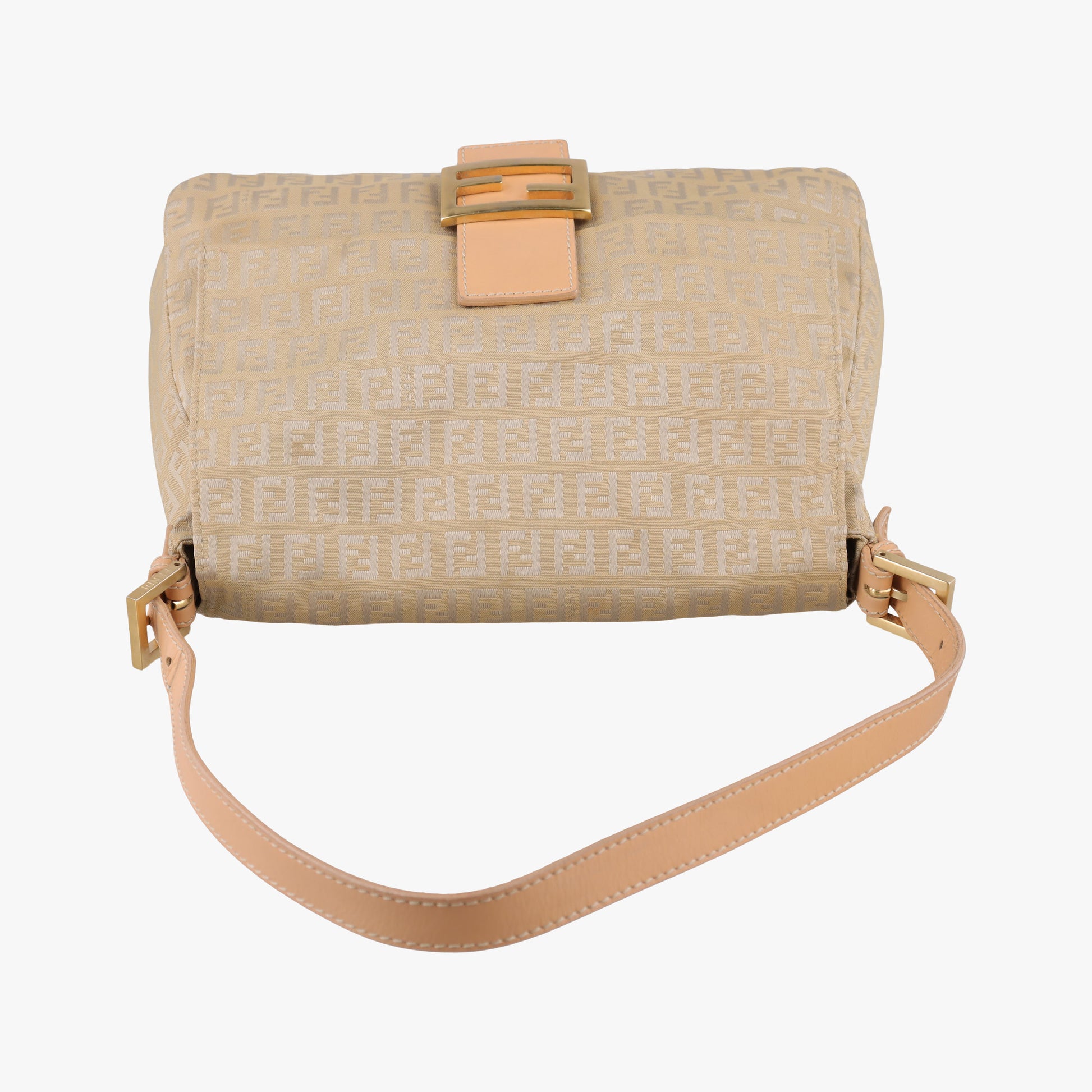Baguette Zucchino Beige canvas×leather 8BR001 Lot number unknownマンマバケット ズッキーノ柄 ベージュ キャンバス×レザー 8BR001 製番不明