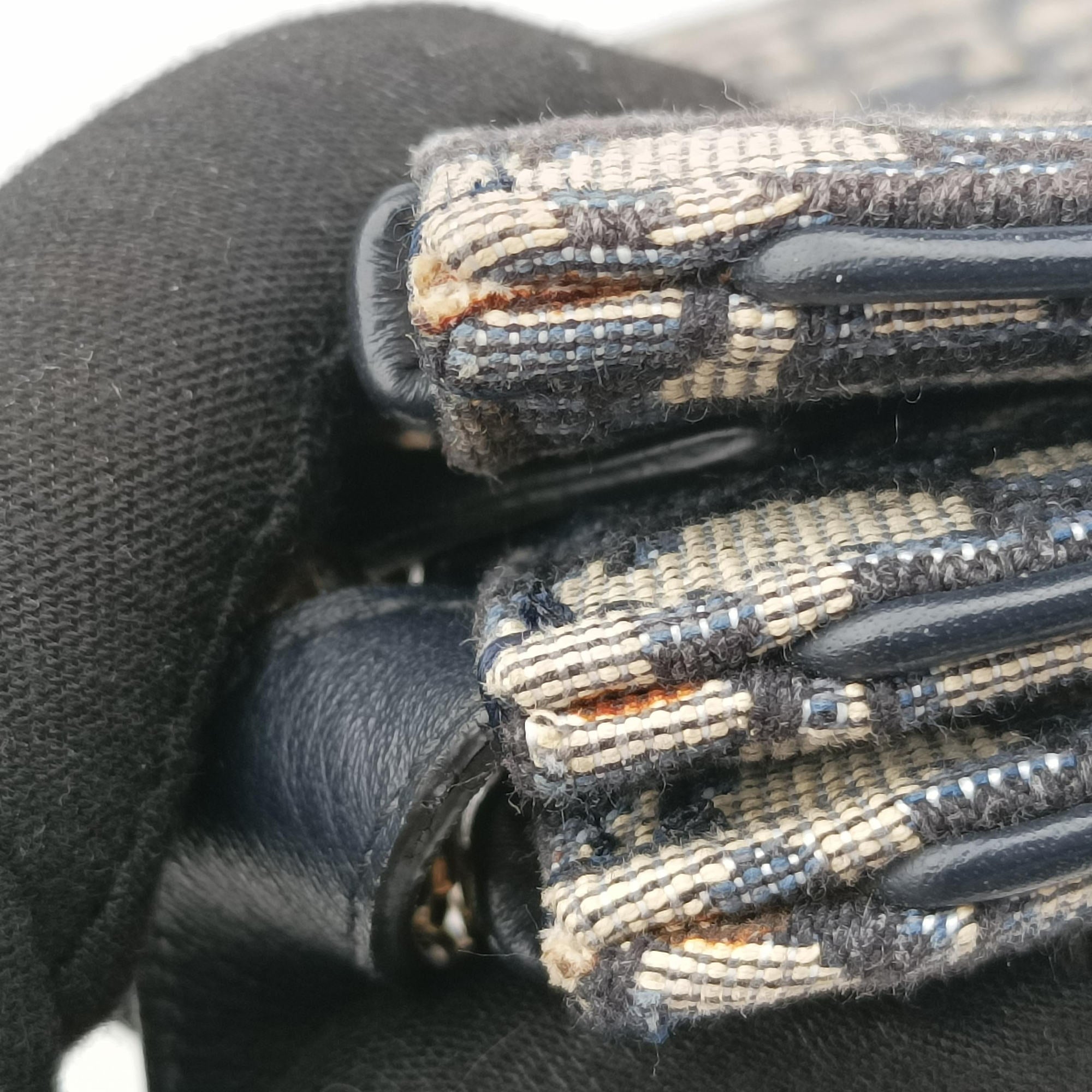 Saddle Navy×gray Jacquard 12-MA-1119サドル ネイビー×グレー ジャガード 12-MA-1119