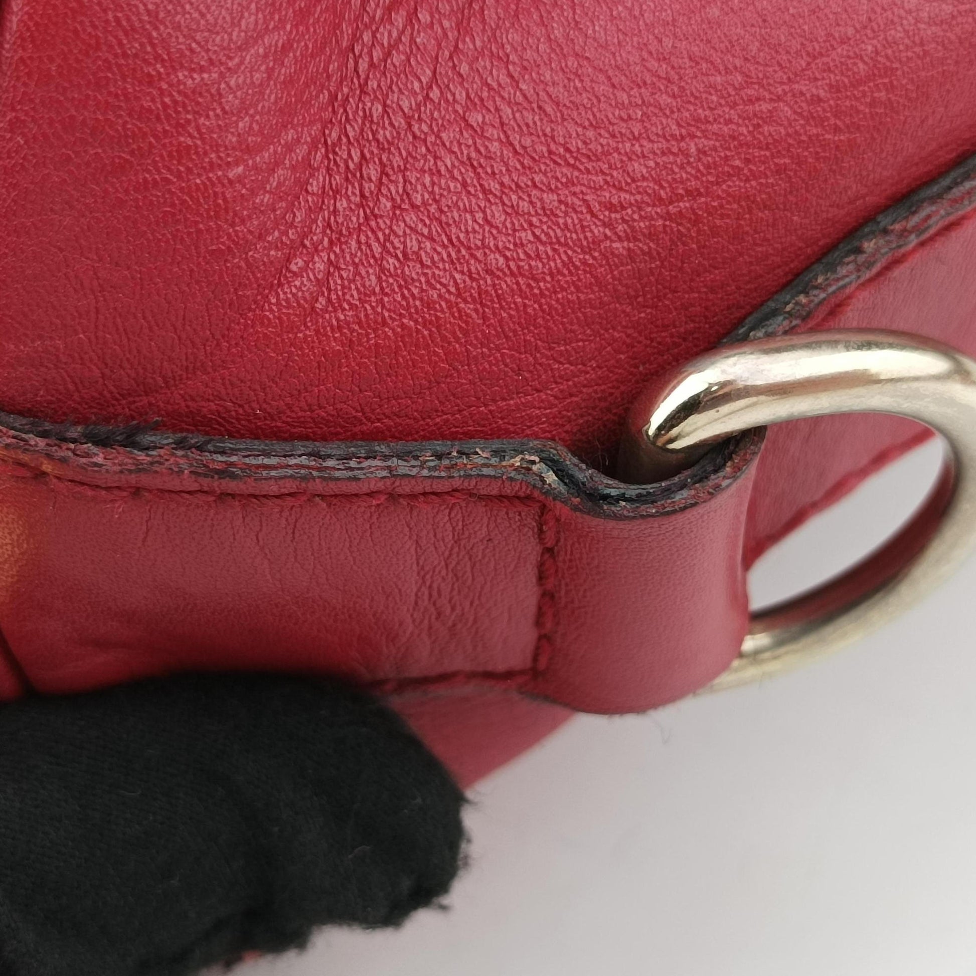 Guccissima Trim Web Joy Red Leather 247205 I012933209グッチシマ トリム ウェブ ジョイ レッド レザー 247205 I012933209
