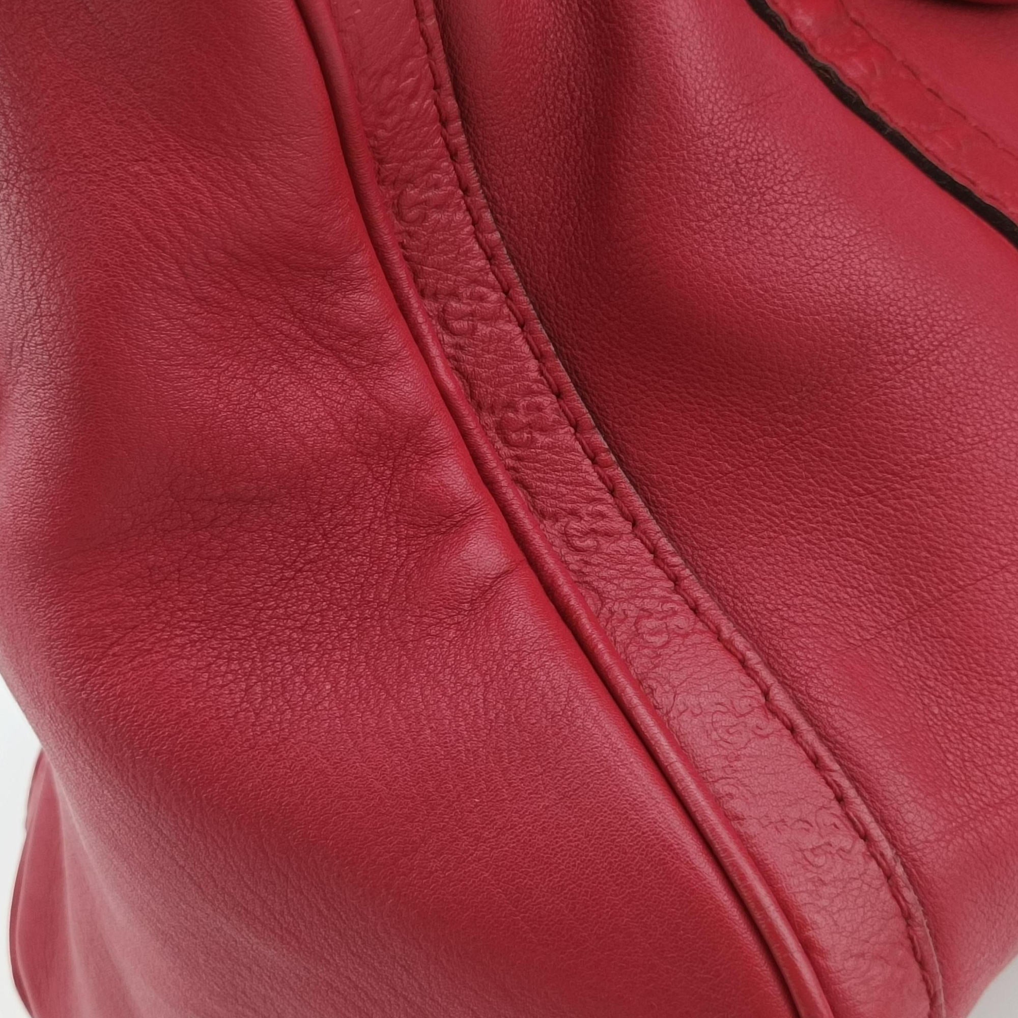Guccissima Trim Web Joy Red Leather 247205 I012933209グッチシマ トリム ウェブ ジョイ レッド レザー 247205 I012933209