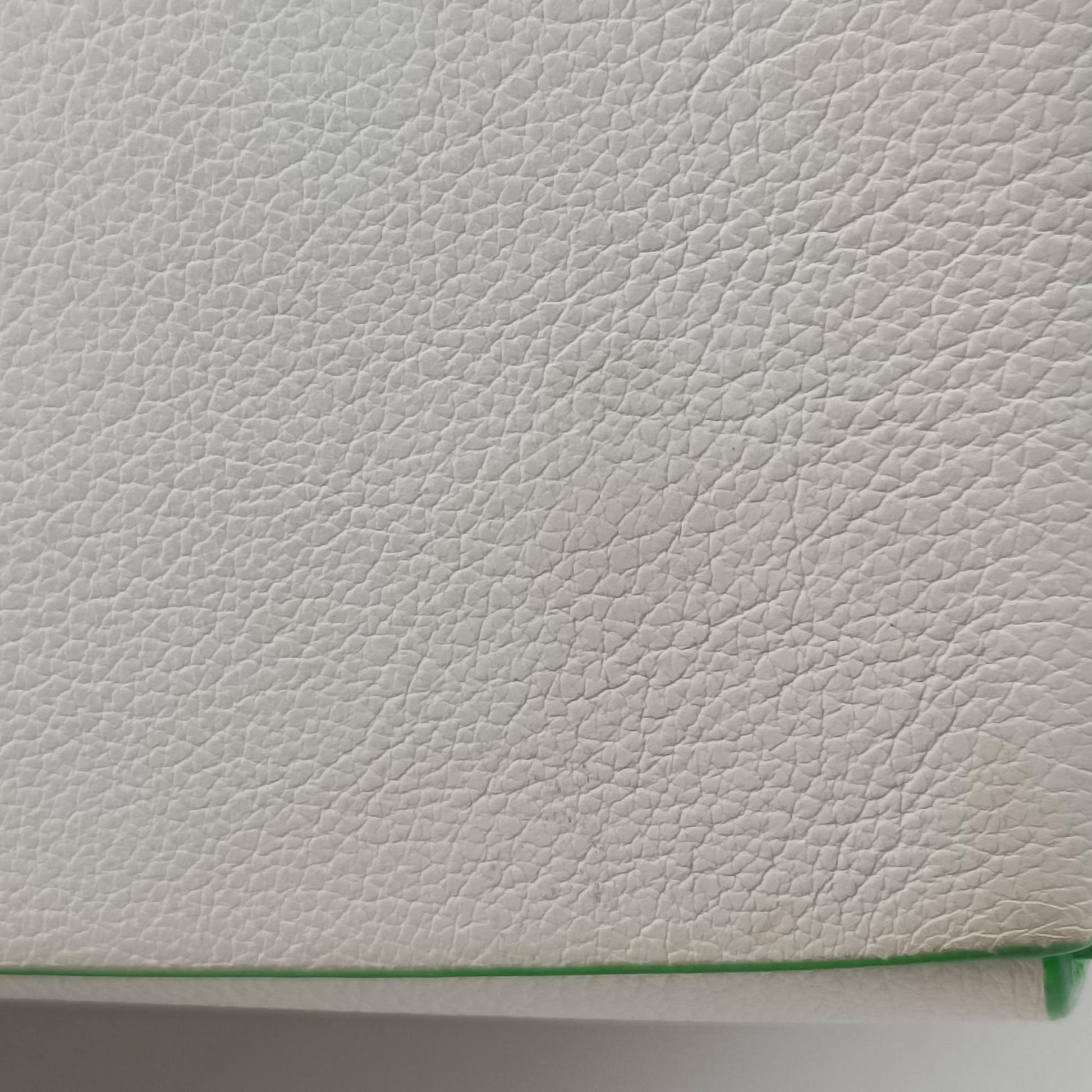 THE ARCO Tote White×Green lambskin B10028381Eザ アルコ トート ホワイト×グリーン ラムスキン B10028381E