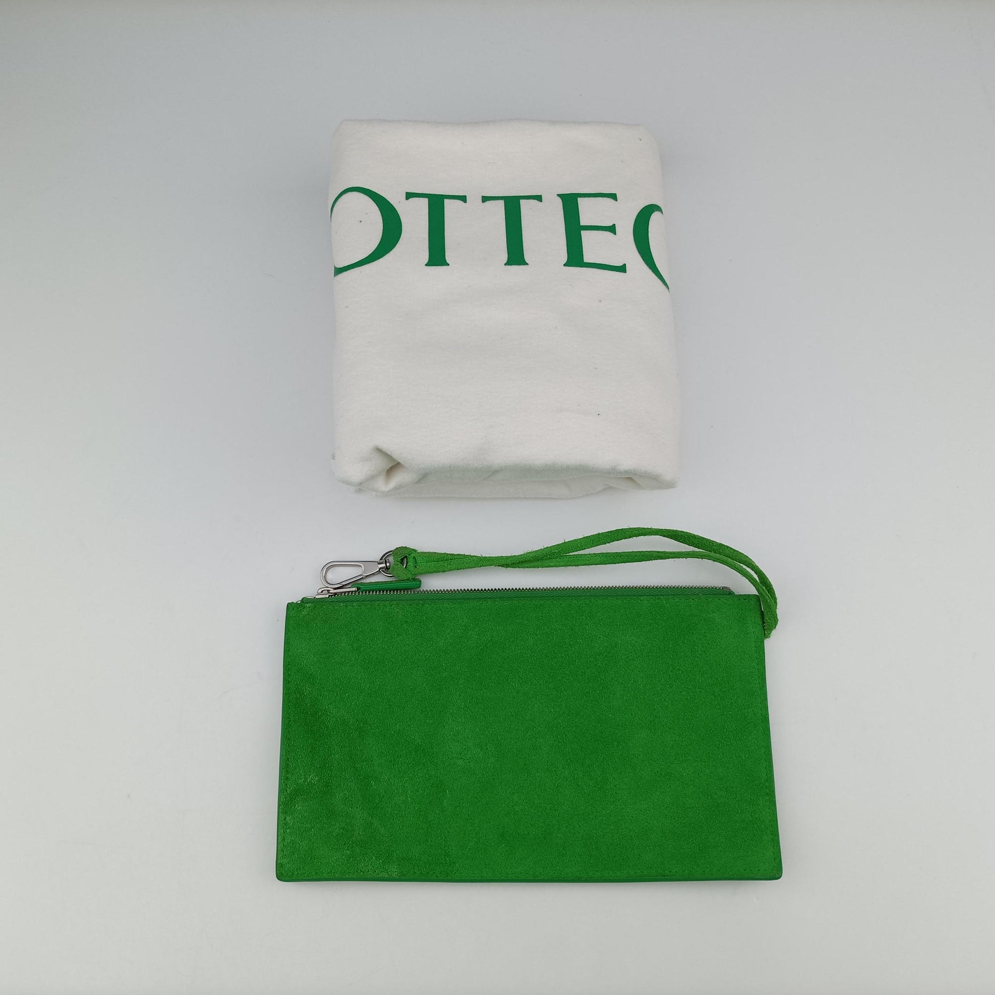 THE ARCO Tote White×Green lambskin B10028381Eザ アルコ トート ホワイト×グリーン ラムスキン B10028381E