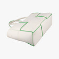 THE ARCO Tote White×Green lambskin B10028381Eザ アルコ トート ホワイト×グリーン ラムスキン B10028381E