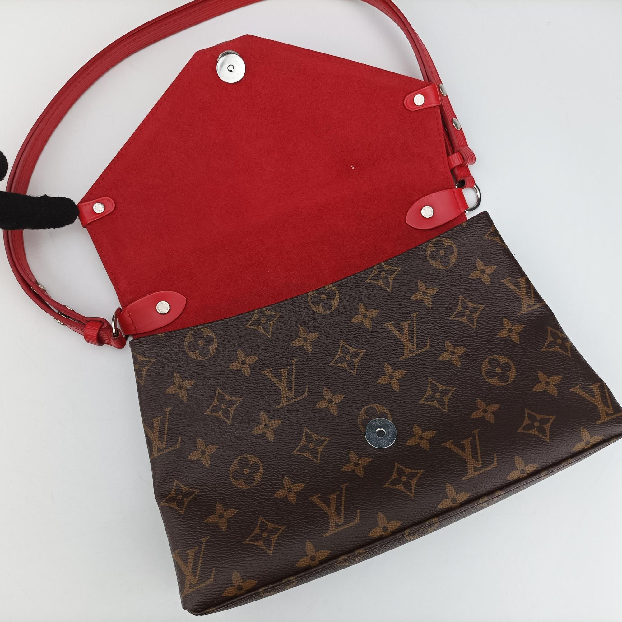 SAINT MICHEL brown×COQUELICOT Monogram Canvas×Epi Leather M44031 CA0167サンミシェル モノグラム/ブラウン×コクリコ モノグラムキャンバス×エピレザー M44031 CA0167