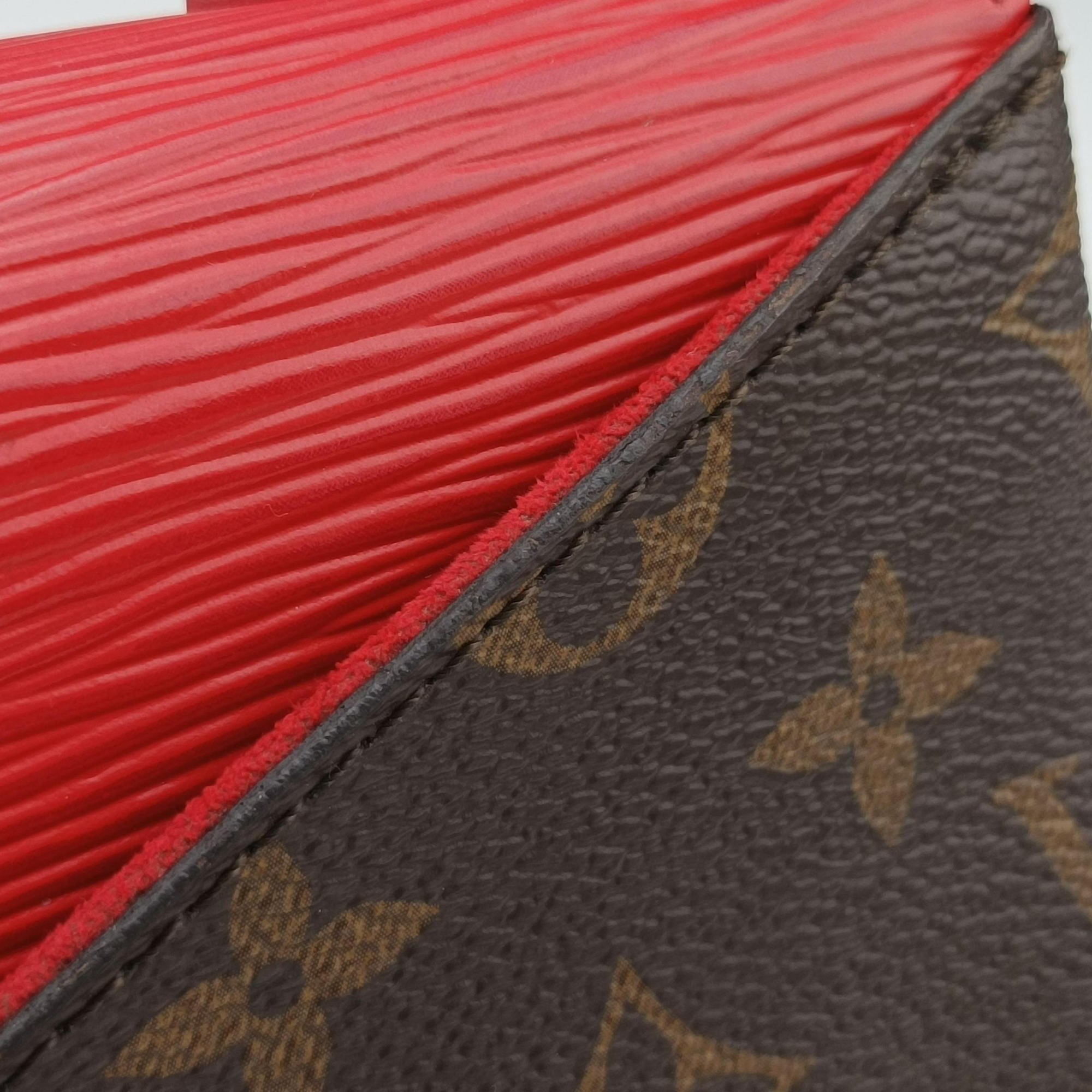 SAINT MICHEL brown×COQUELICOT Monogram Canvas×Epi Leather M44031 CA0167サンミシェル モノグラム/ブラウン×コクリコ モノグラムキャンバス×エピレザー M44031 CA0167