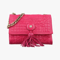 quilted chain Rose leather CLG 498920792717キルティング チェーン ローズ レッド レザー CLG 498920792717