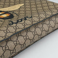 GG Supreme Bee Beige×black PVC coated canvas×Leather 450950 A029293727GGスプリーム キングスネーク ベージュ×ブラック PVCコーティングキャンバス×レザー 450950 A029293727