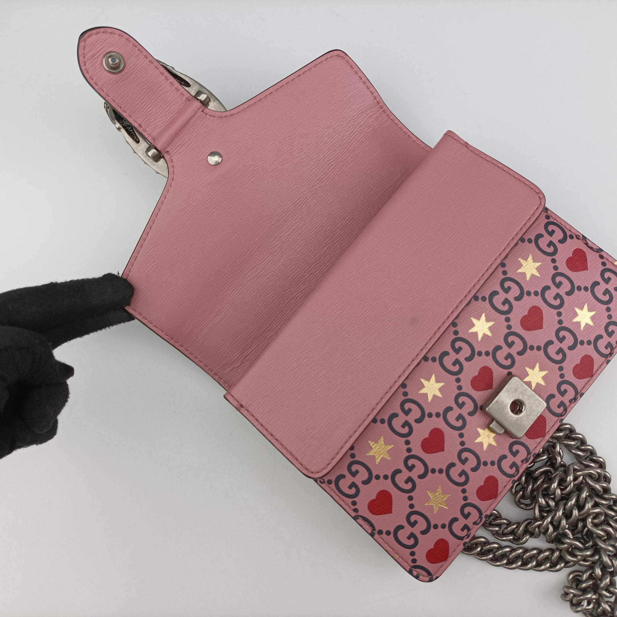 Dionysus pink×Multicolour Leather 421970 B03123834ディオニュソス ピンク×マルチ レザー 421970 B03123834