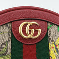 Ophidia Red×Multicolour PVC coated canvas×Leather 598661 オフィディア レッド×マルチカラー PVCコーティングキャンバス×レザー 598661 