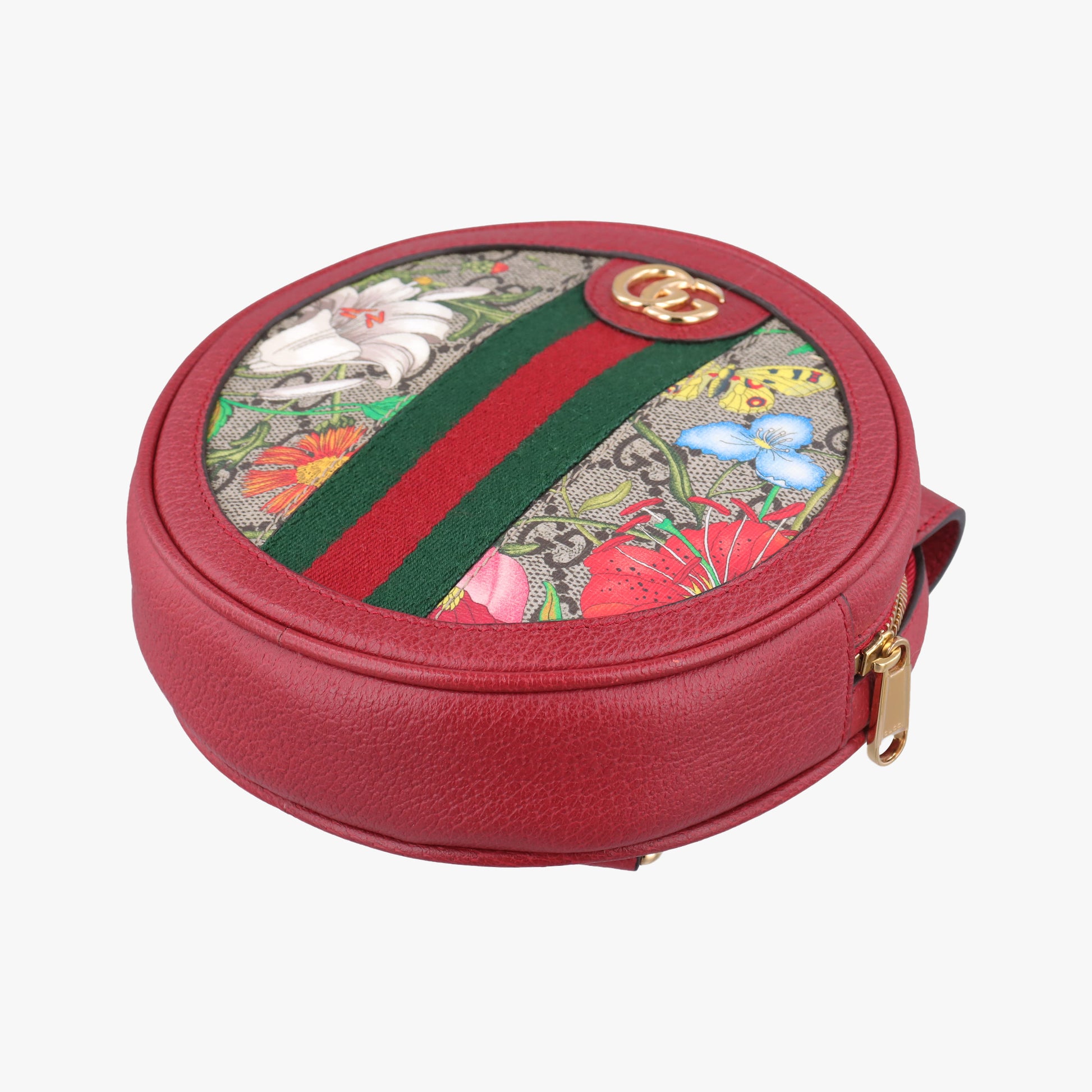 Ophidia Red×Multicolour PVC coated canvas×Leather 598661 オフィディア レッド×マルチカラー PVCコーティングキャンバス×レザー 598661 