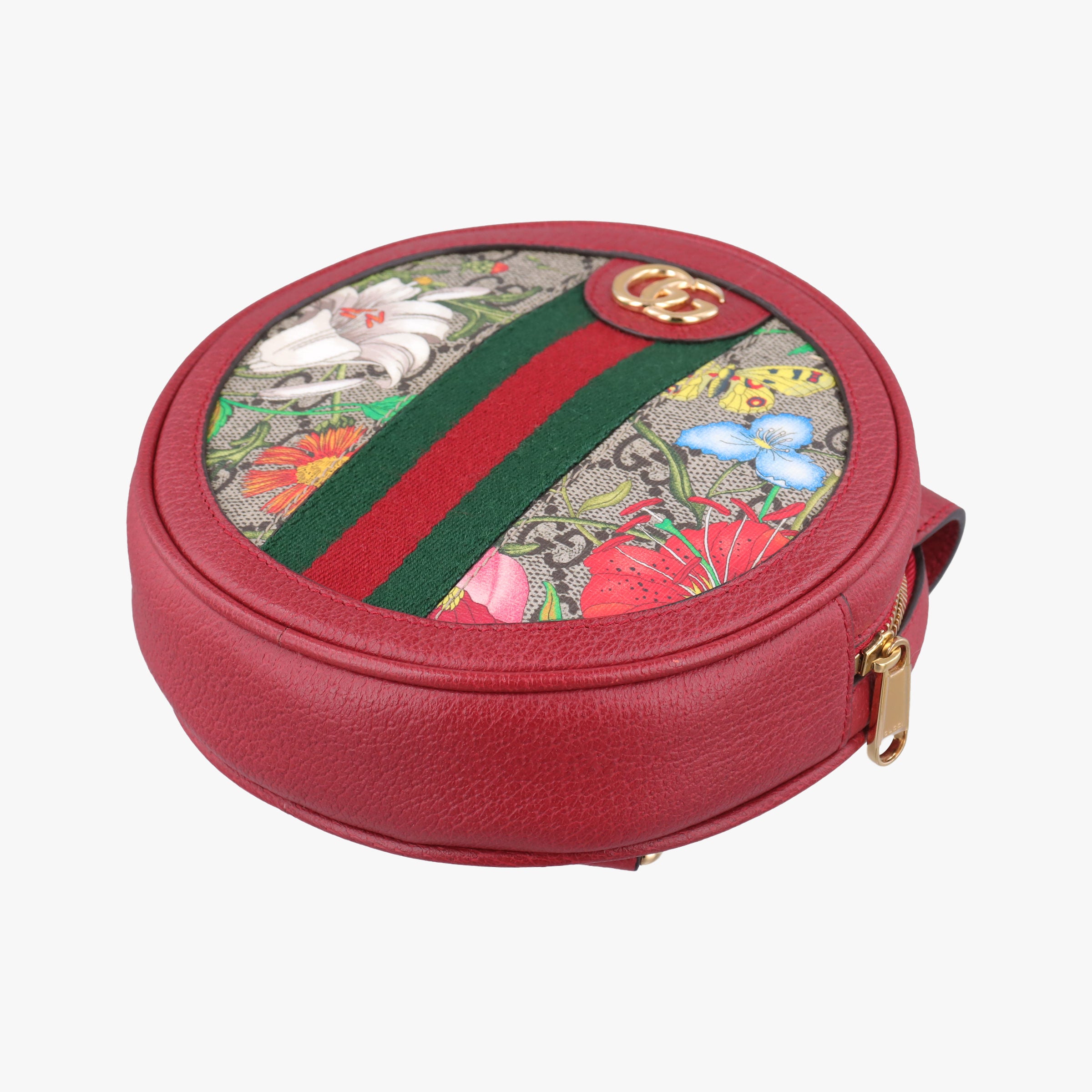 Ophidia Red×Multicolour PVC coated canvas×Leather 598661 オフィディア レッド×マルチカラー PVCコーティングキャンバス×レザー 598661 