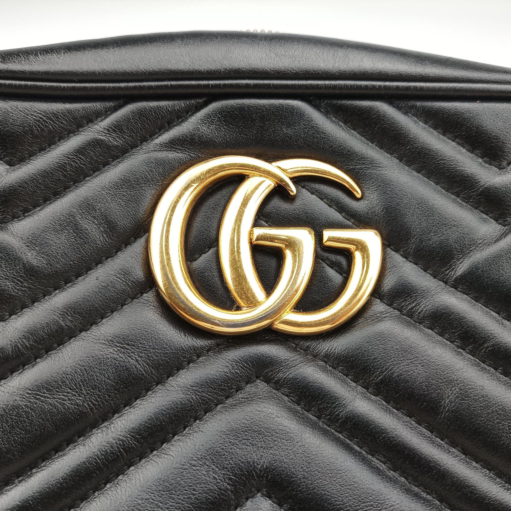 GG Marmont Black Leather 447632 D029557635GGマーモント ブラック レザー 447632 D029557635