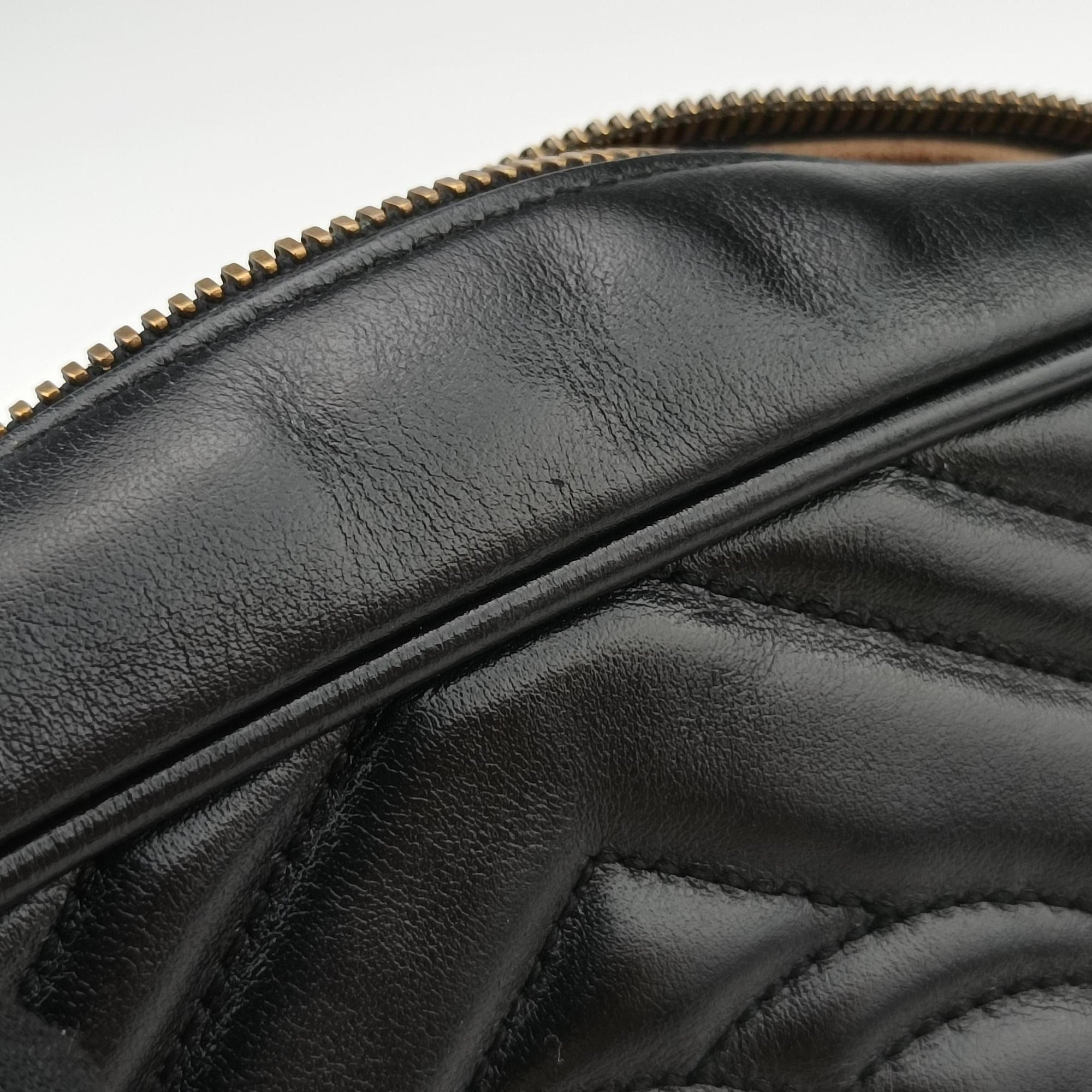 GG Marmont Black Leather 447632 D029557635GGマーモント ブラック レザー 447632 D029557635