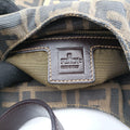 Zucca Brown canvas x Leather 8BR631 Lot number unknownズッカ柄 ブラウン キャンバスxレザー 8BR631 製番不明